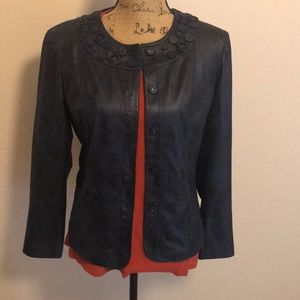 Chico’s Faux Leather Jacket
